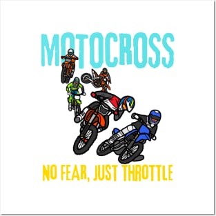 Motocross: No Fear, Just Throttle Posters and Art